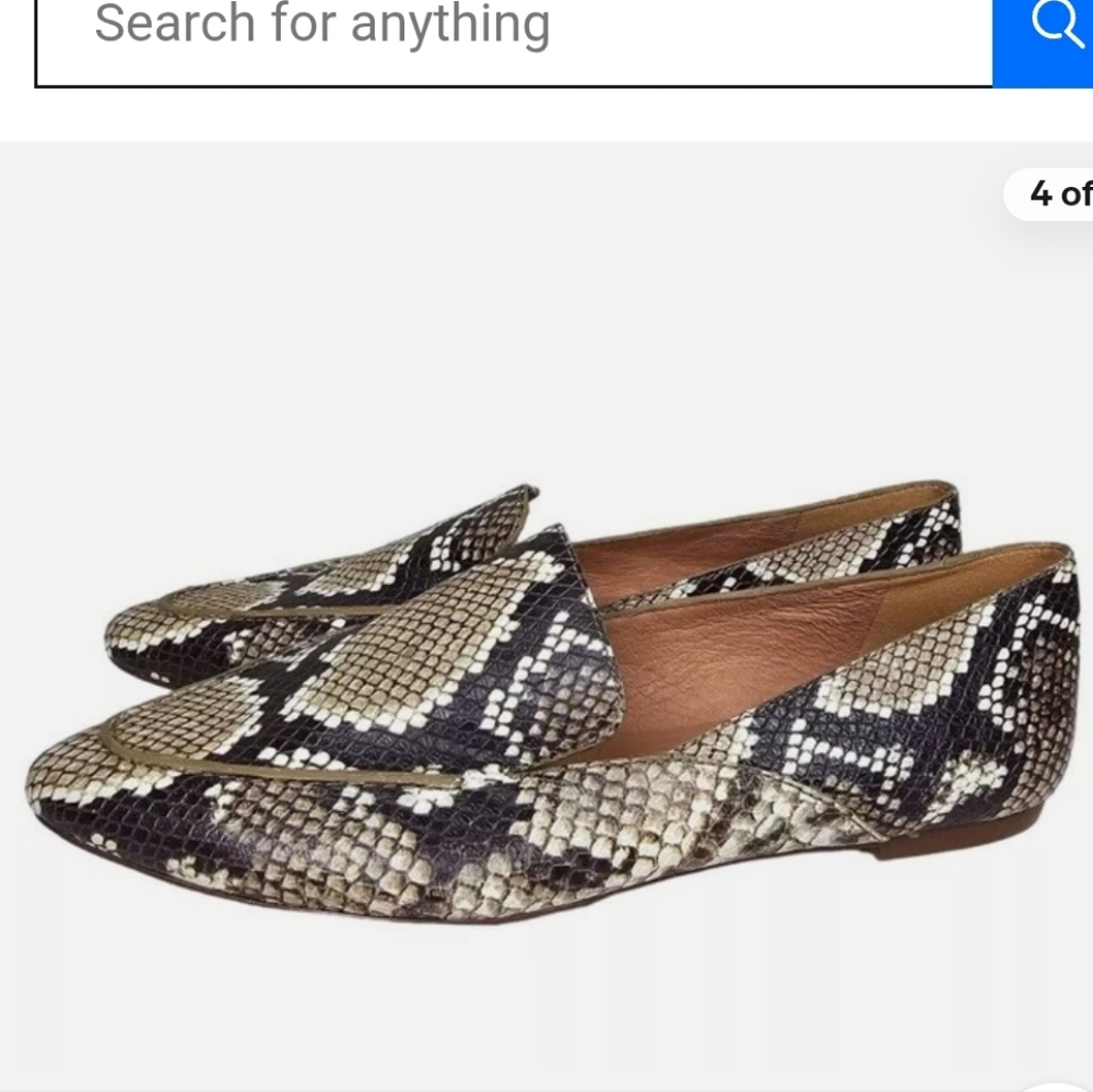 Madewell Frances Skimmer In Snake